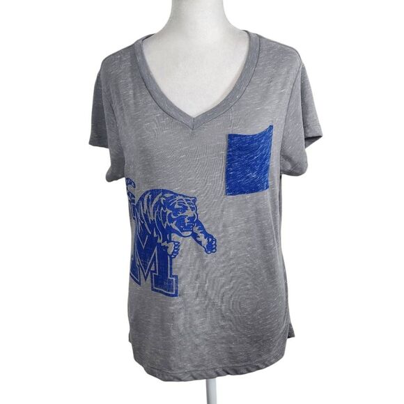 Colosseum Women's Gray University of Memphis Tigers Tee Size Medium - Picture 1 of 7